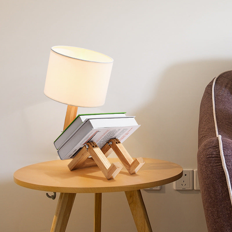 Creative Bedroom Wooden Table Lamp