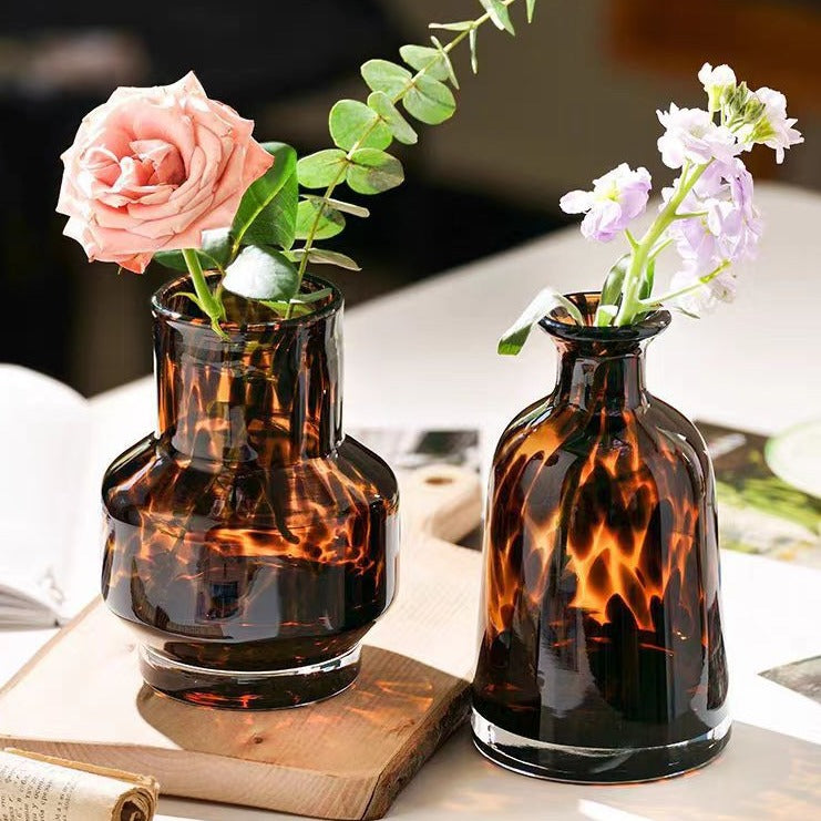 Luxury Leopard Glass Vase