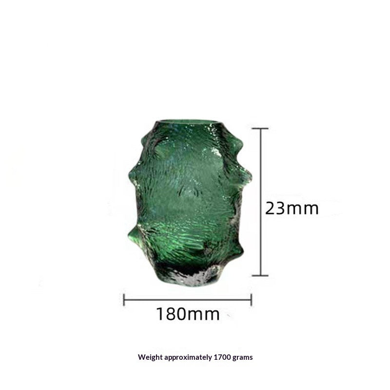 Modern Minimalist Irregular Sea Cucumber Glass Vase