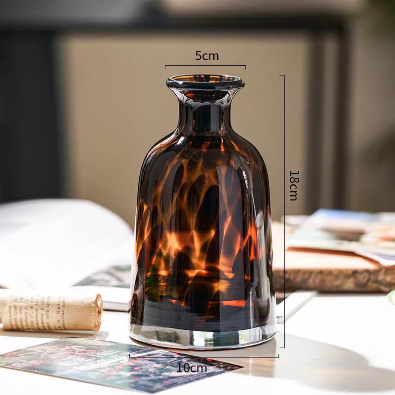 Luxury Leopard Glass Vase