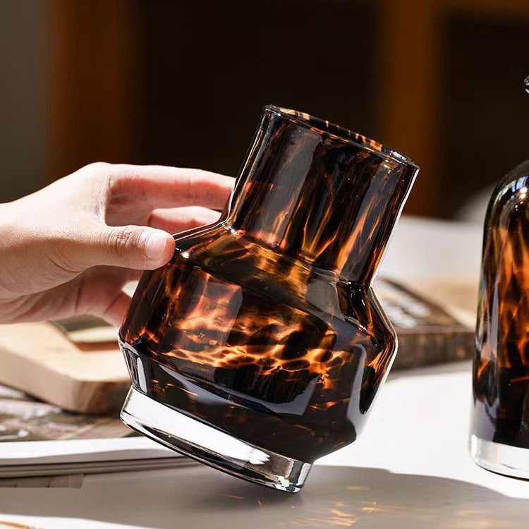 Luxury Leopard Glass Vase
