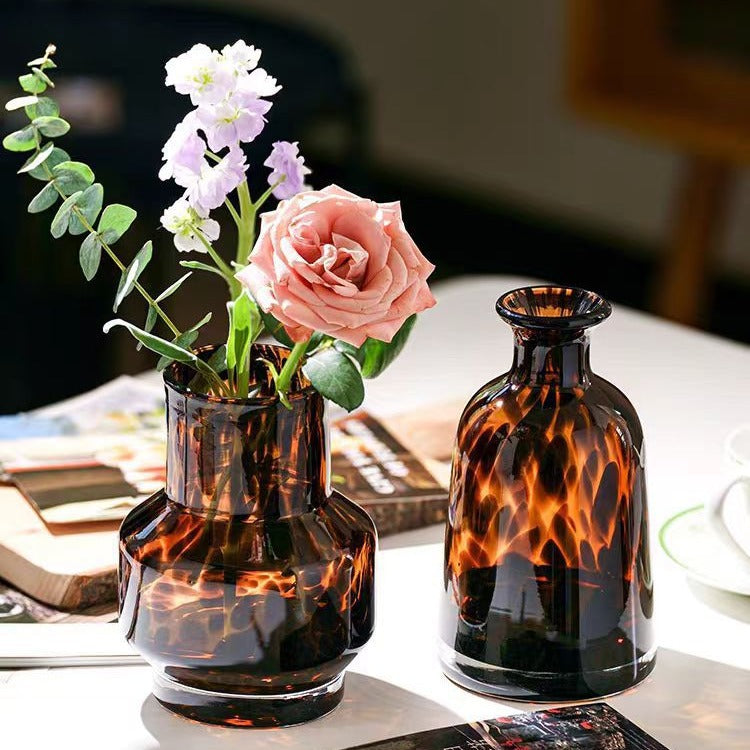 Luxury Leopard Glass Vase